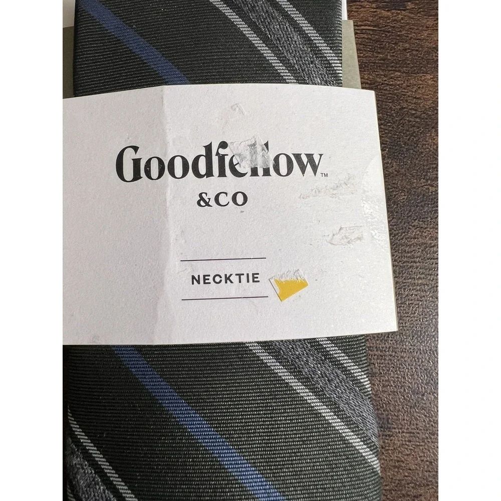 Men's Goodfellow &‎ Co Green/gray/blue Striped Necktie